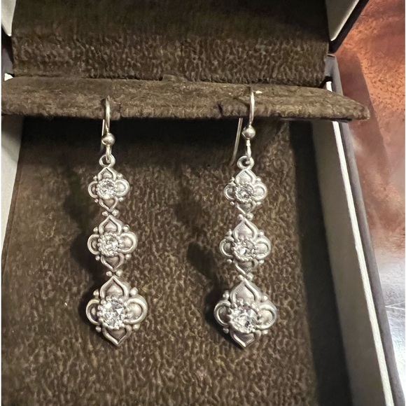 Brighton Jewelry - Brighton Alcazar Trio Drop French Wire Earrings. Rarely worn. Beautiful!